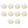 10Pcs Plastic Denture Tooth Box with Film High Quality Denture Storage Box Dental Implant Membrane T