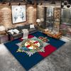 Royal Crest Emblem Custom Name Carpet Rug For Living Room Bedroom Home Sofa Decoration Kids Play Nonslip Floor Mat