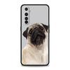 Cute Pug Dog Phone Case For Realme 12 11 10 9 8 5G 7 6 GT5 GT3 GT2 Pro Plus C21 C11 C25 C35 For Realme GT Neo 2 3 3T 5 Cover
