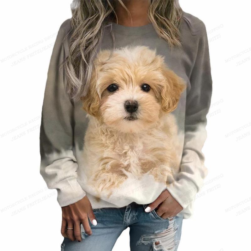 

Cute Dog 3d Print Hoodie Women Fashion Hoodies Sweatshirt Round Neck Animal Sweats Women Coats Cat 3d Clothes Harajuku Falls 3XL