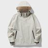 Stand Collar Hooded Outdoor Jacket for Men and Women - Spring/Autumn Casual Lightweight 