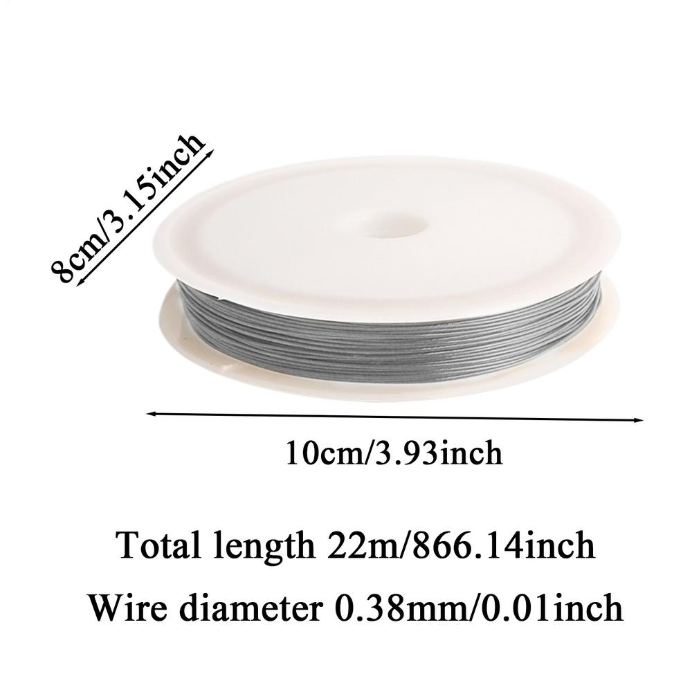 Flexible Beading Wire Stainless Steel Thin Beading Wire  Thread Stringing Cord For Women Bracelet Men Beginner Handicraft