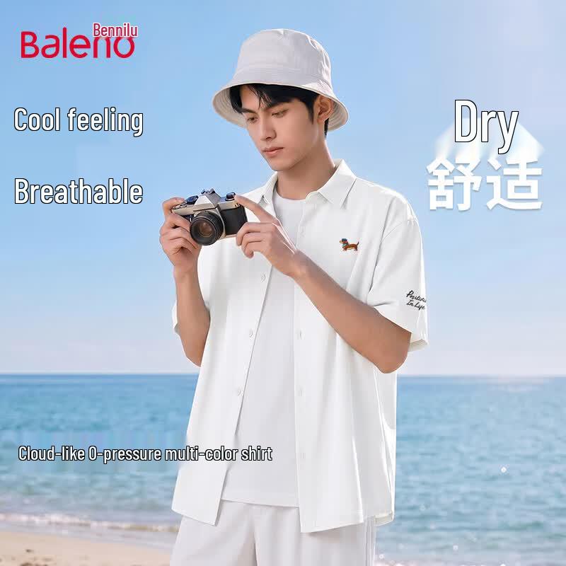 Baleno Men s Summer Short-Sleeve Casual Shirt XL