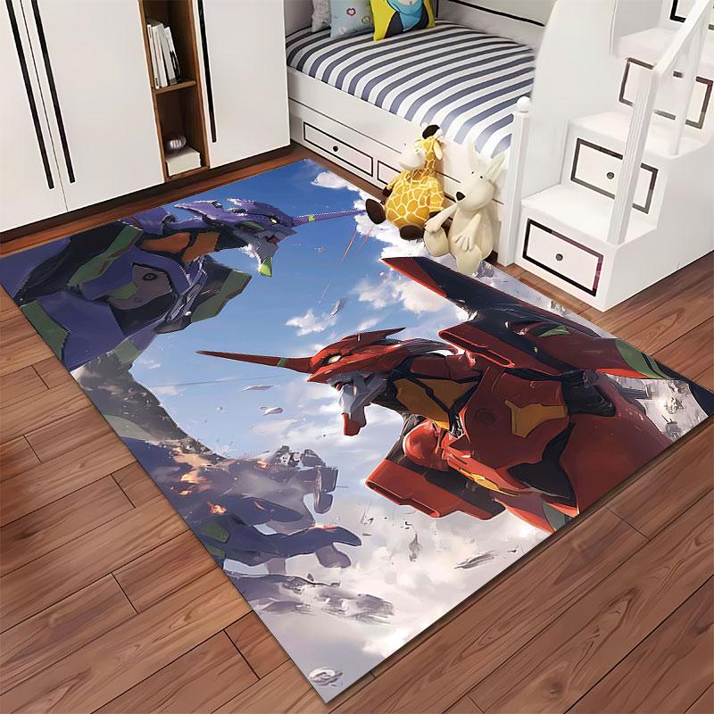 "Mecha Battle Design Carpet" suitable as a non-slip mat for the living room or bedroom sofa