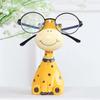Niedliches Tierharz Schreibtischornament und Brillenhalter, Dekorative Desktop-Figur für Büro, Zuhause und Arbeitszimmer