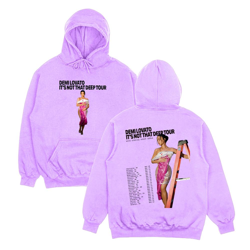 Demi Lovato It's Not That Deep Collection Tour Hoodies Fashion Women Casual Versatile Unisex Pullovers Y2K Sweatshirts