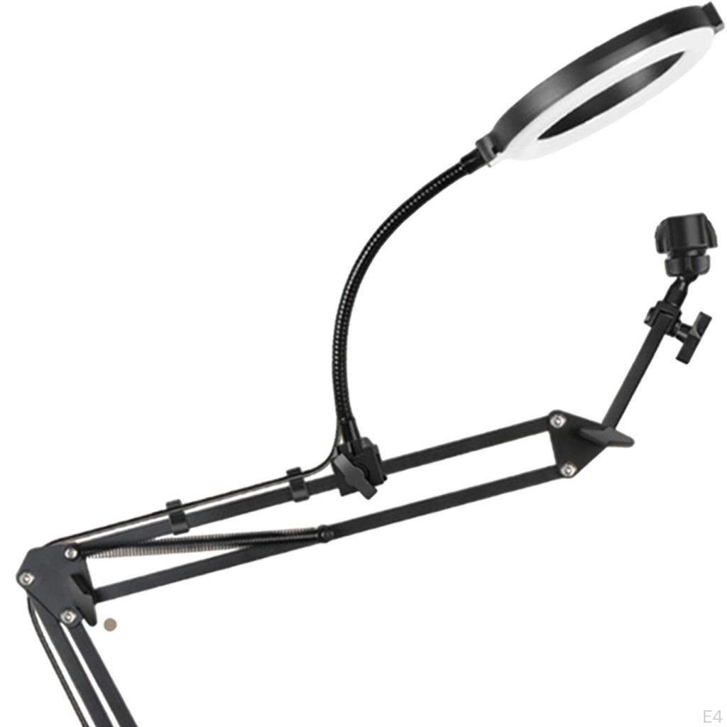 Desk Stand Lazy Bracket Sturdy Adjustable Selfie Tablet Support for Office Live Streaming