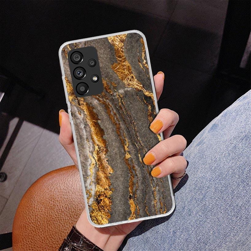 

Fashion Gold Pink Geometric Marble Phone Case For Samsung Galaxy A17 A16 A15 A14 A13 A57 A56 A55 A54 A53 A37 A36 A35 A34 A33 A26 Samsung A57