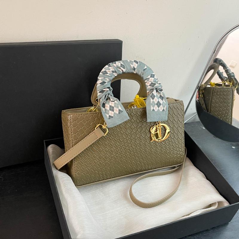 Today's Popular Small Bags, Women's New Silk Scarves, Women's Hand-held Princess Diana Bags, Versatile Single Shoulder Diagonal Span Bags