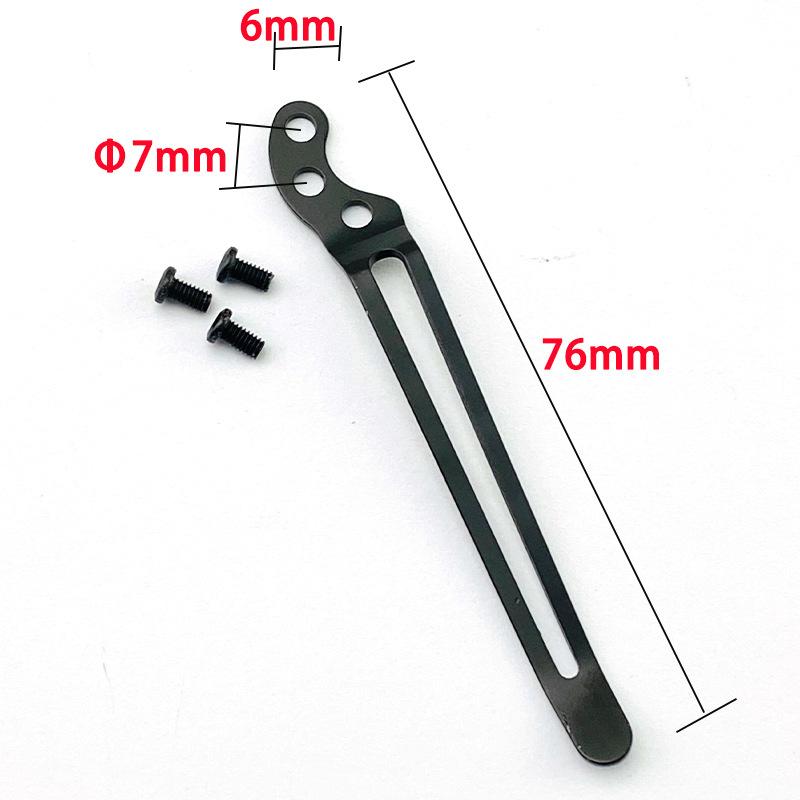 Stainless Steel Back Clip for DIY Folding Pocket Knife Tool DIY Accessories Back Clip Custom Folding Knife Back Clip Holder