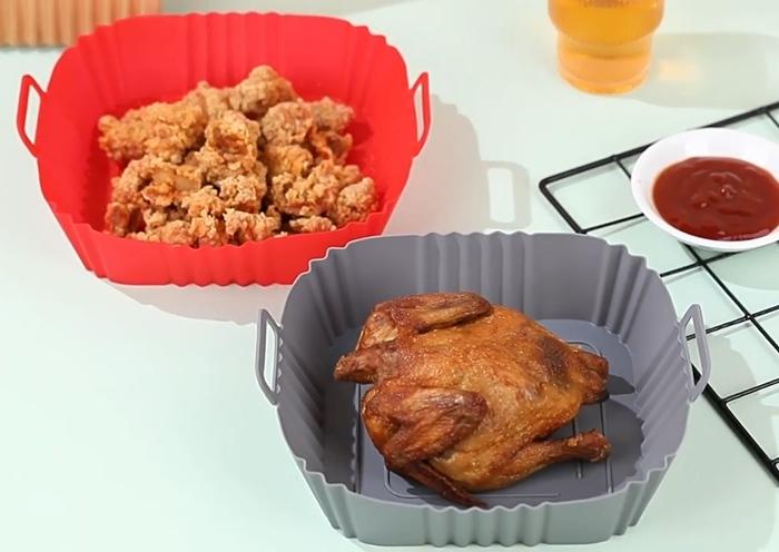 Silicone Insert for Air Fryer Square 17.5cm Baking Pan