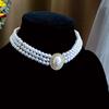 Clavicular Chain Trendy Wedding Jewelry Pieces Imitation Pearls Choker Necklace