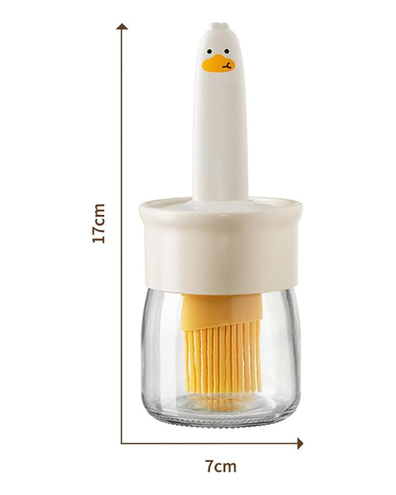 Silikongrill Silikongrillöl Küche Hochtemperaturbeständig Integrierte Gewürzflasche Pfannkuchenölpinsel Grill