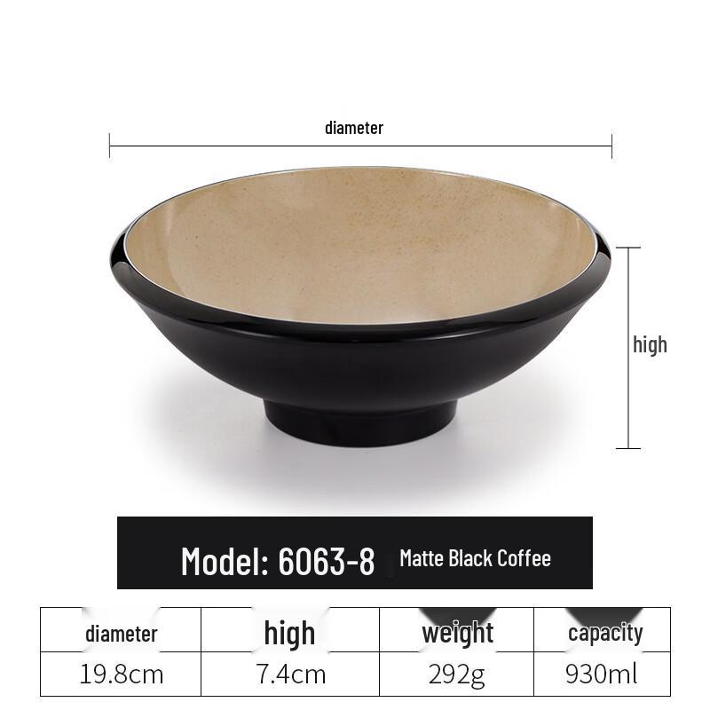 

ShakeDune Melamine Square Noodle Bowl