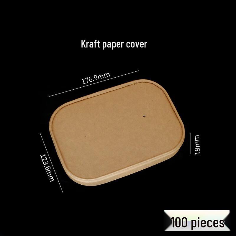 Disposable Food Grade Rectangular Lunch Box 1-1.5L
