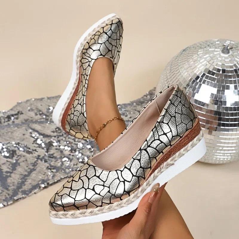 2025 Ladies Shoes Shallow Women's High Heels Color Matching Casual Sexy Pointed Toe Pointed Toe Wedges Shoes for Women