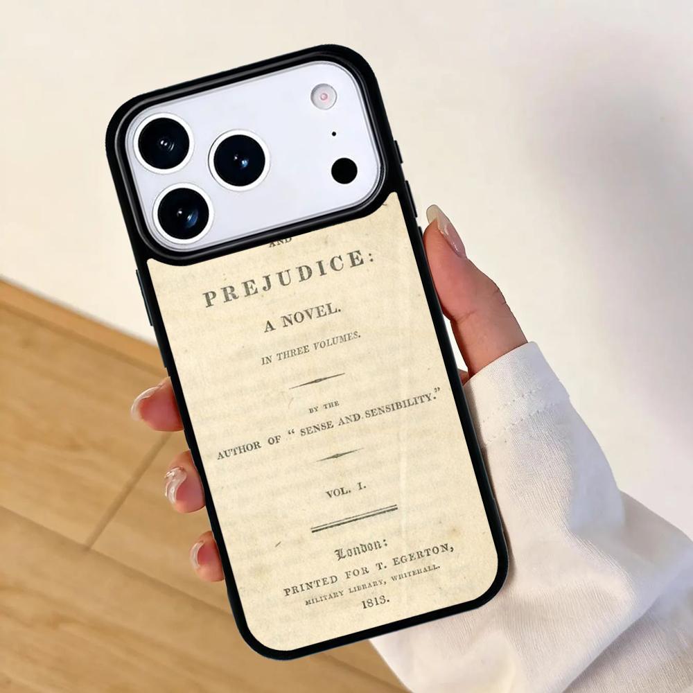Pride And Prejudice Jane Austen Mobile Phone Case for IPhone 17 AIR 16pro Max 15 14 13 12 11 Bumper Cover