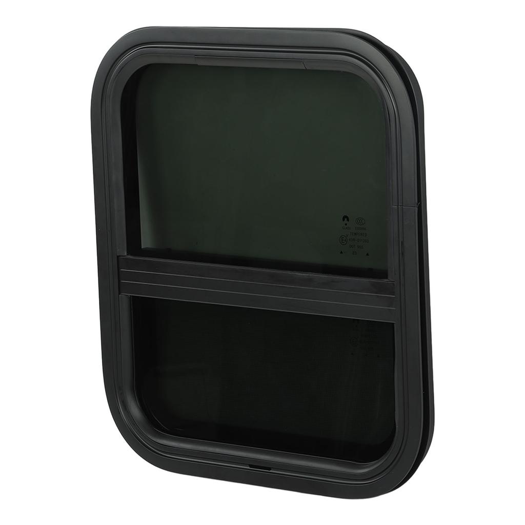 RV Windows 394x445mm Rounded UV Resistant Waterproof with Removable Insect Repellent Net for Camper