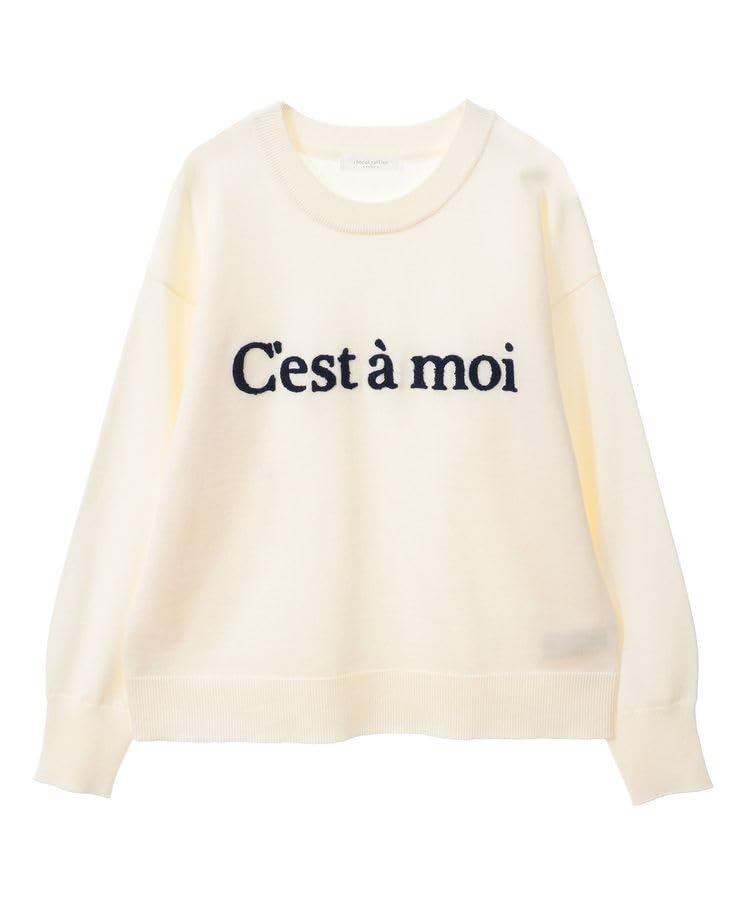 

Pullover Embroidered Logo Knit [Green Parks] Sweater, Pullover, Women s, Off-White