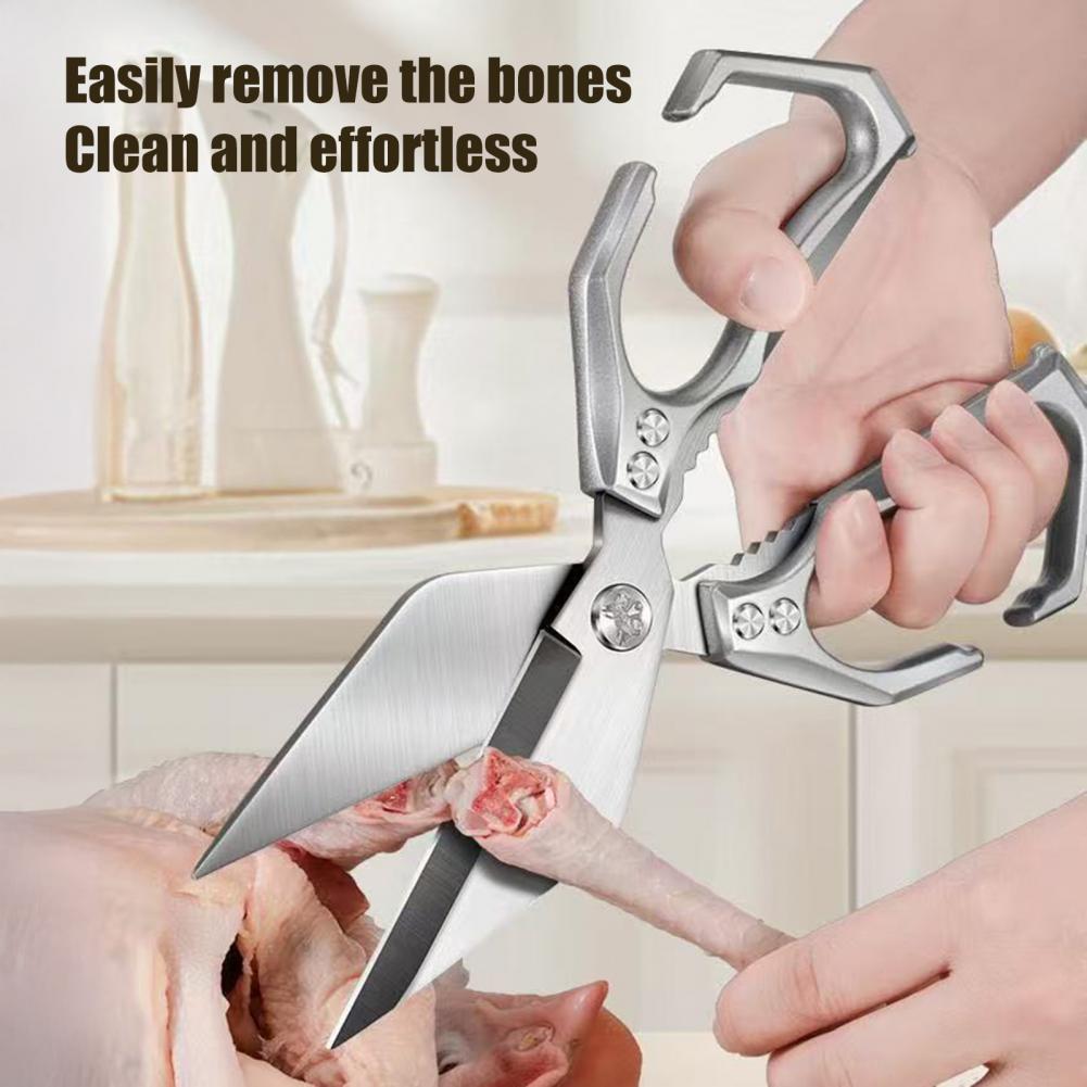 High Kitchen Shears Long-lasting Kitchen Scissors Heavy Duty Stainless Steel Kitchen Scissors with Ergonomic Grip for Precision