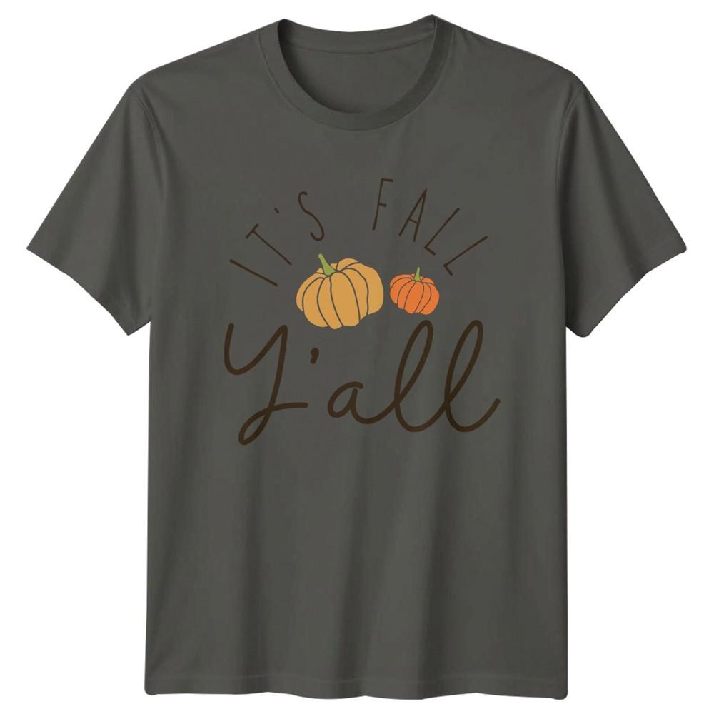 Its Fall Yall TShirt Pumpkin Autumn Harvest Seasonal Gift For Him And Her S