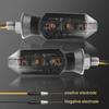 Motorcycle LED Turn Signal Lights 8mm Mini Flashing Light For Honda CBR500R CBR650F CB500X CRF250L MSX125 12V Moto Indicator