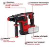 Einhell Professional Marteau Perforateur sans fil TP-HD 18/26 Li BL-Solo PXC (18V, 2,6J) Livré sans Batterie ni Chargeur