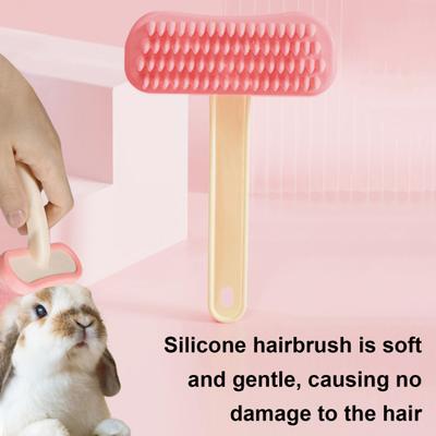 Dog Hair Remover Brush Pet Comb for Dogs And Cats Silicone Soft Teeth Massage Comb Grooming Bath Brush Pet Supplies