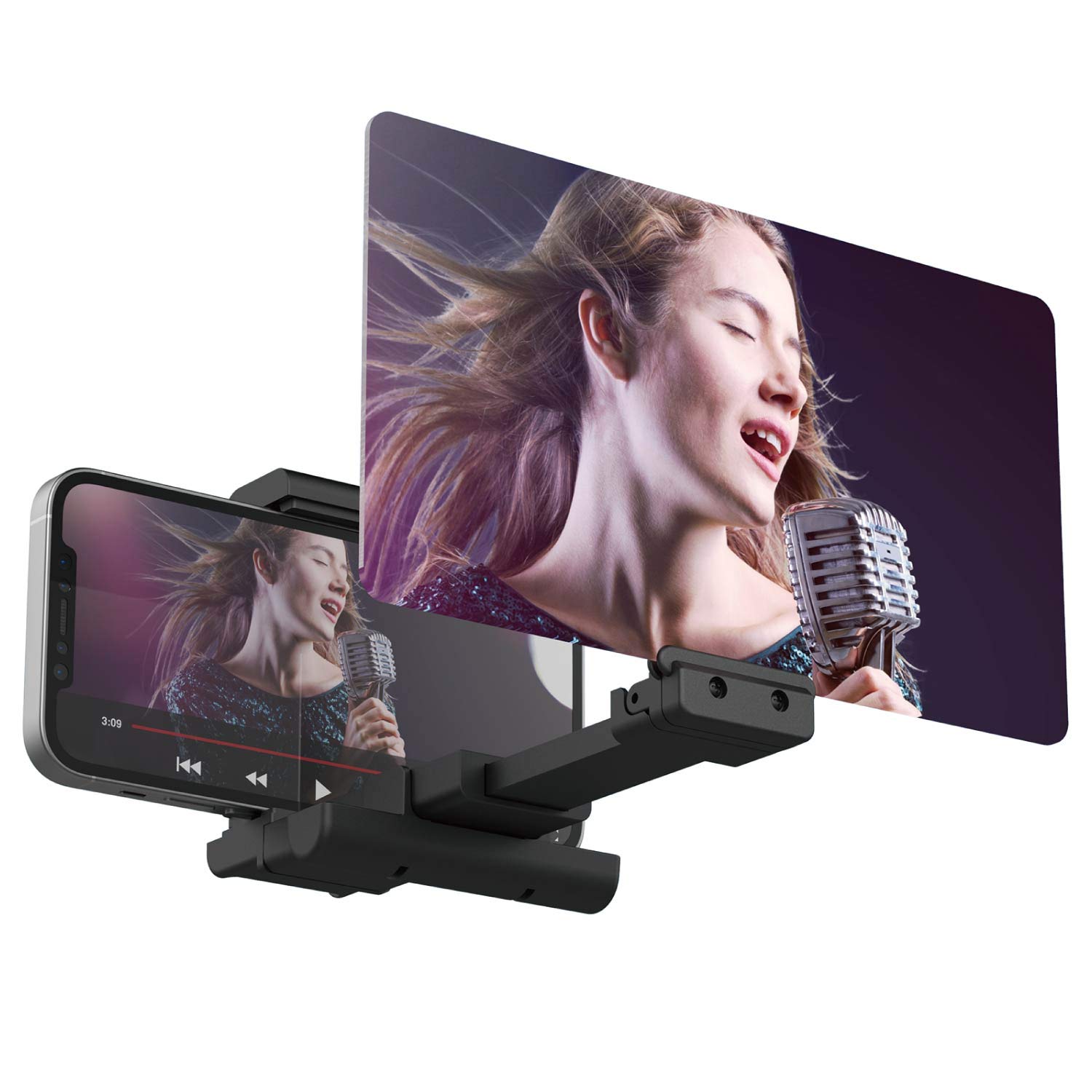 

ELECOM Smartphone Magnifier [Up to 3x Magnification] Compatible with Nintendo SwitchNintendo Switch Lite 4.7-7inch Smartphones, Adjustable Angle,