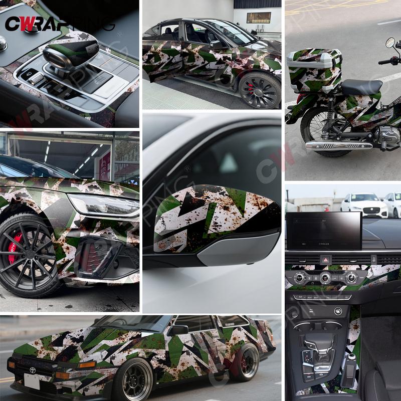 Camo Vinyl Wrap Vinyl Paper for Car Sticker Motorcycles Camouflage Film Vehicle Decoration Supplies Car Tuning Accessories Auto