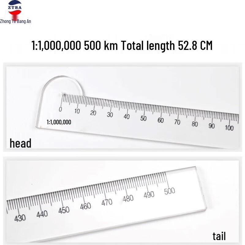 Military Navigation Map Plotting Ruler