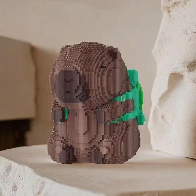 Big Capybara Building Blocks Giant Capybara Brick Figures Toy for Kids Capipara Construction Set Decoration for Home for Aged 6+