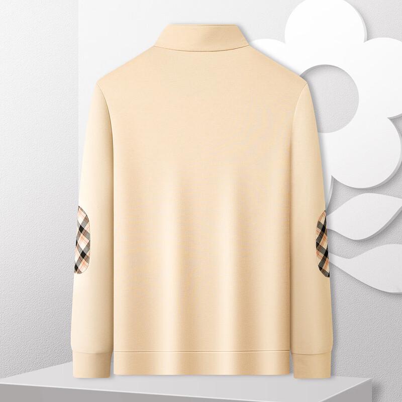 MONTAGUT Men's Embroidered Polo Collar Sweatshirt