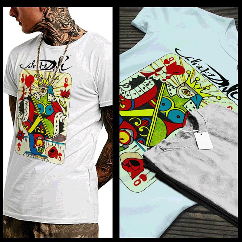 

Abstract Art t-shirt colorful painting influence post picasso Espana art tee 4XL