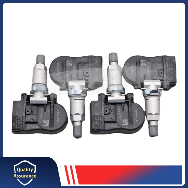 433MHZ TPMS TIRE PRESSURE SENSOR 4PCS FOR 2014- Suzuki Grand Vitara II Jimny Tyre Monitor System Pressure Sensor 43130-61M00