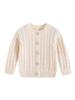 Unisex Baby Cotton Cable Knit Cardigan - Spring/Autumn Style