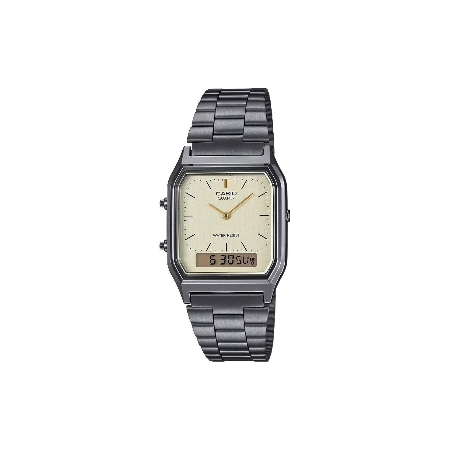 CASIO Unisex Standard Series 27mm Yellow Watch AQ-230EGG-9AEF AQ-230EGG-9AEF Beige Watch Dial