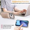 Lychee Colorblock Card Holder Case for iPhone 17 Pro Max