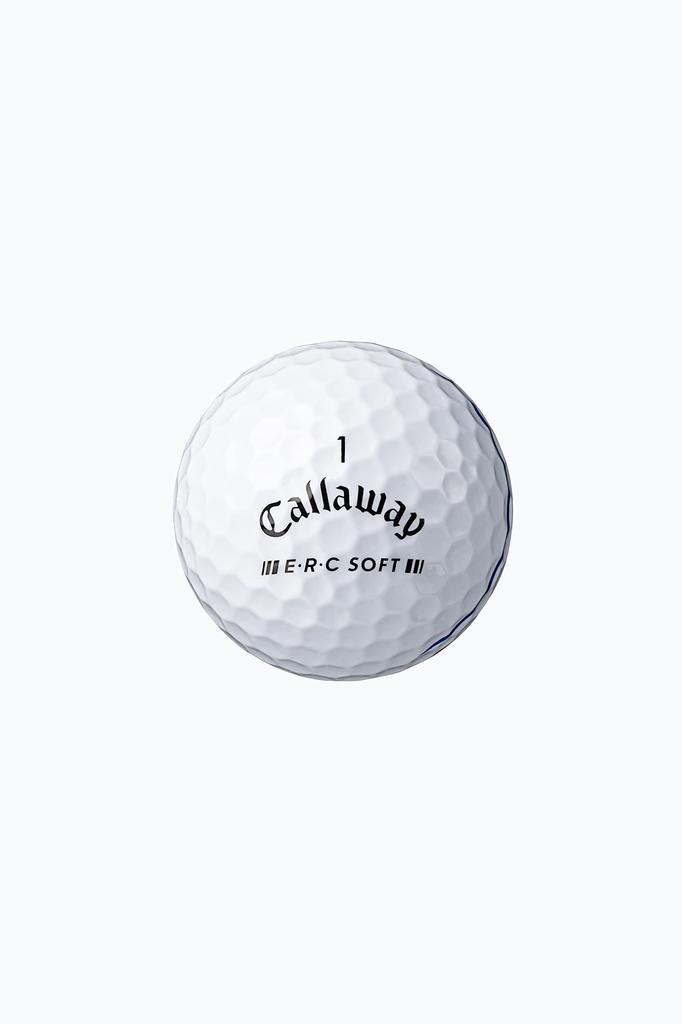 Callaway ERC SOFT 23 TRPL TRK Golf Balls, 1 Dozen (12 Balls), 3-Piece, White