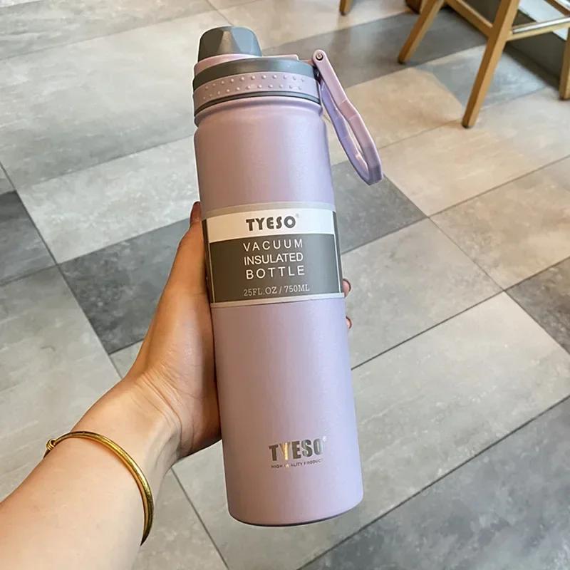 530/750ML Stainless Steel Insulation Thermos Cup Double Layer Vacuum Thermos Water Bottles Large Capacity Outdoor Sport Cups