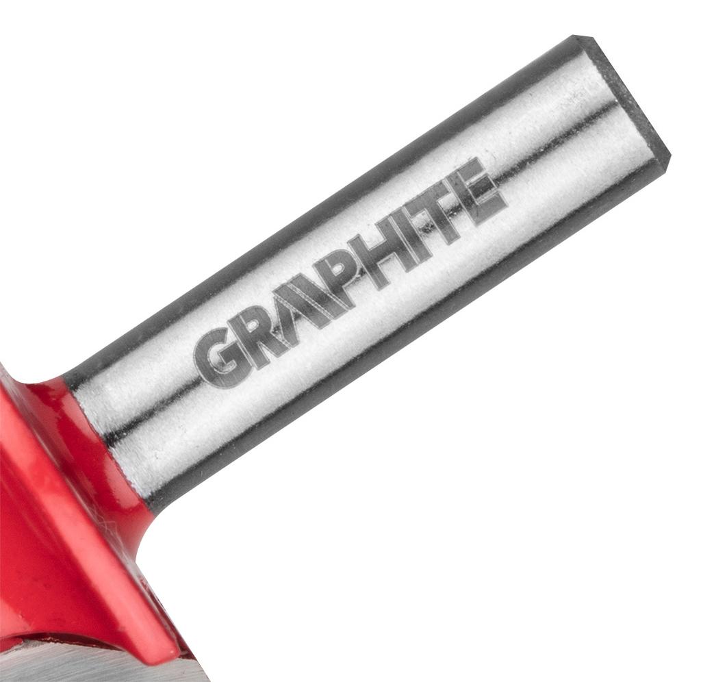 Shaped cutter with bearing, decorative, HM, 34.9 x 15 mm, 8 mm shank