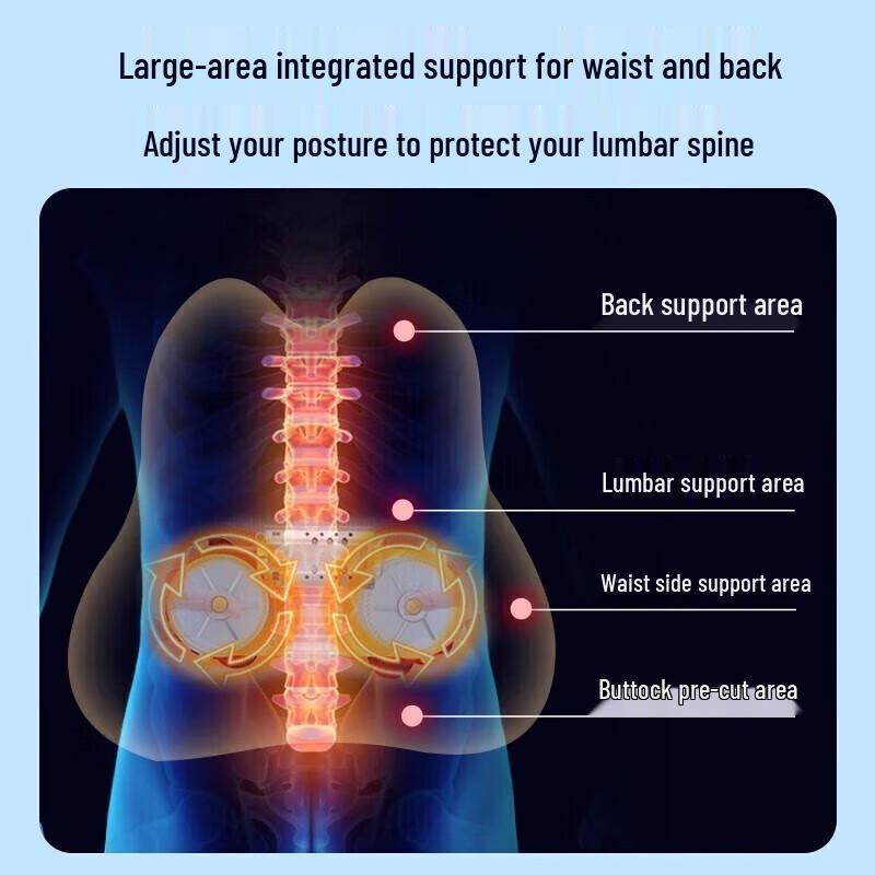 Aux Rechargeable Neck and Lumbar Heat Massage Cushion