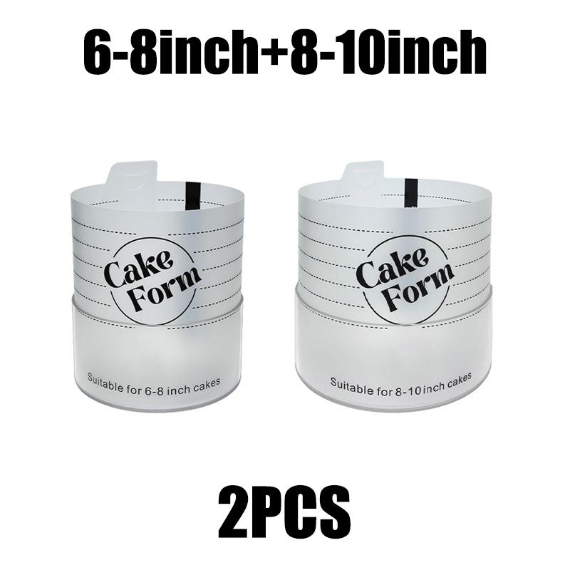 

4-10 ДЮЙМОВ Квадратная Круглая Форма Кольцо для Торта Регулируемая Выдвижная Форма для Фондана Акриловая Форма Кольцо для Мусса и Выпечки Инструменты для Украшения Торта