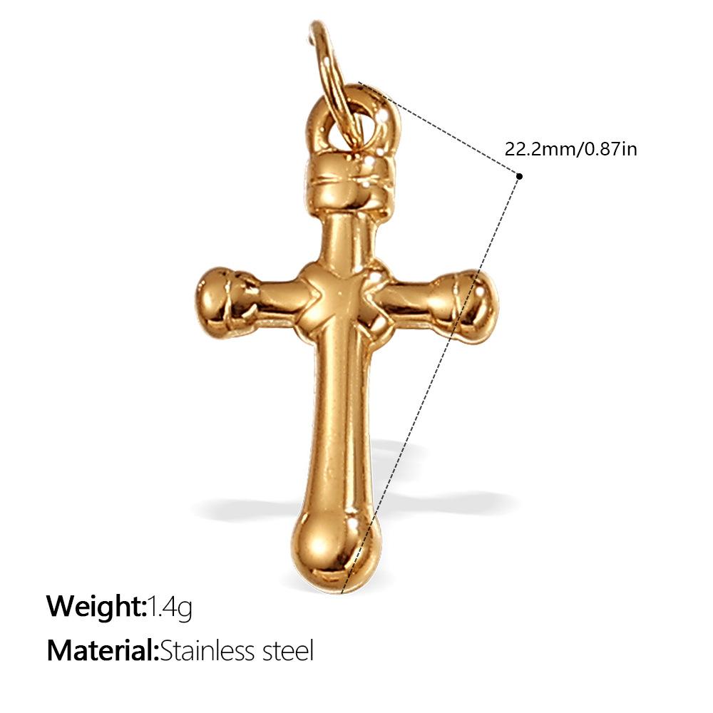 Vintage Cross Pendant Necklace Female Niche Design Hip Hop Fashion Pendant Jewelry Female