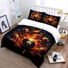 Fiery eight-ball design. Bedding sets Duvet cover sets Duvet covers Pillowcases(1 * Duvet Cover 2 * Pillowcases without duvet insert)