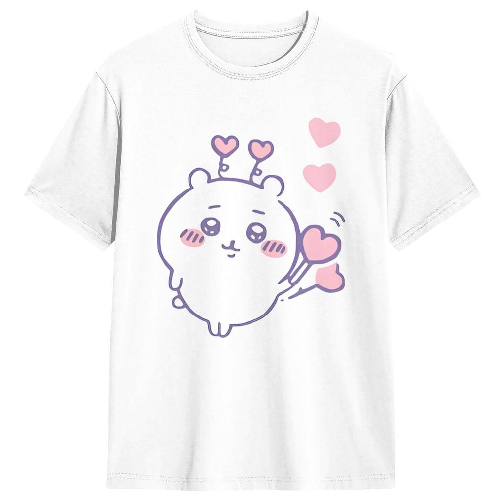 Chiikawa Hachiware T Shirt Hipster T-Shirts Short Sleeve Classic Tops Summer 100 Cotton Breathable 4XL 5XL 6XL Tees