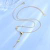 Ins Temperament Luxury S925 Sterling Silver Tassel Butterfly Clavicle Necklace Gifts for Women