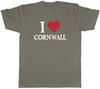 I Love Cornwall Unisexs TShirt Coastlines Cornish Pasties Tee Gift