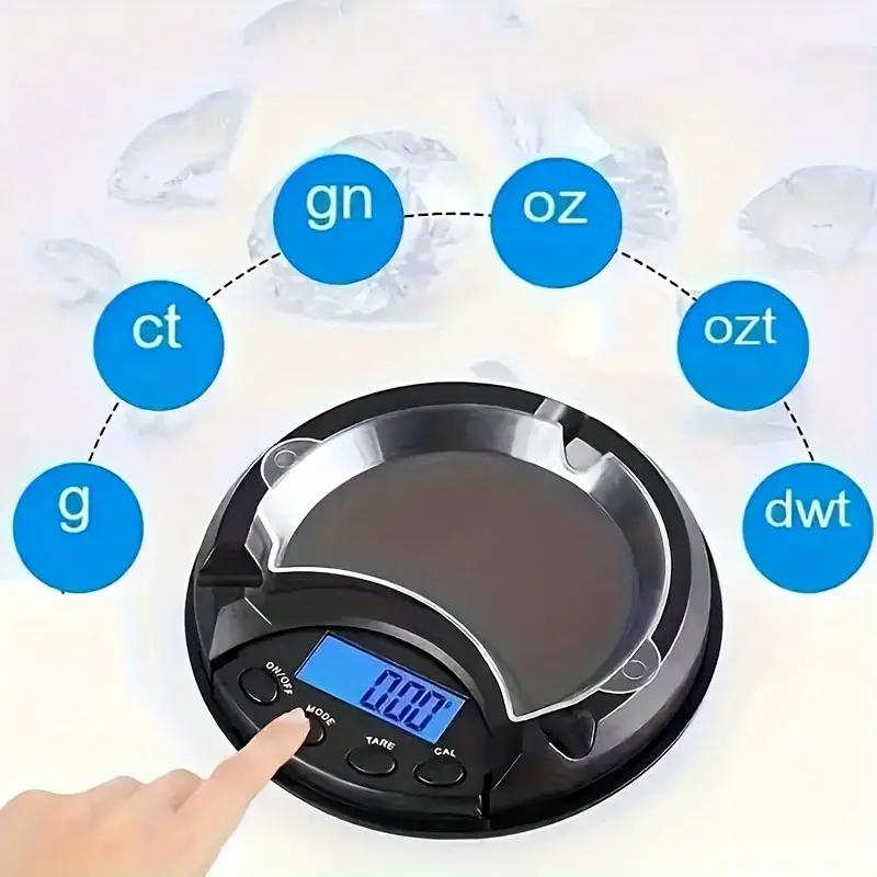 Electronic Digital Pocket Scale Jewelry Gold Scale Precision Scales Weighing LCD Display Kitchen Food Scale With Blue Backlight