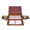 24-Fächer Leere Reise-Aquarellpalette Box Tragbare Skizzenbox mit Pinselwaschbecher zum Malen 24 Fächer